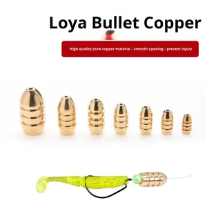 耐久性のある純銅製弾丸シンカー テキサスリグウェイト バルクパック 海水釣り用 釣りルアーアクセサリー - Product Image 4