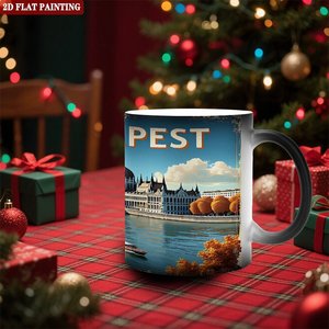 Classic Black Frosted <b>Ceramic</b> Mug 11oz Heat Sensitive Color Changing Tea <b>Cup</b> Daily Use - Product Image 2