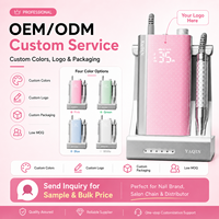 Yaqin Nail Supplies Ponceuse à ongles électrique portable 35000RPM sans balais, lime électrique, machine à percer les ongles