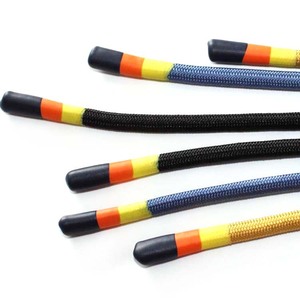 شعار مطبوع بوليستر برباط بغطاء رأس مع أطراف دانتيل سيليكون مسطح حبل عصري لأربطة الحذاء - Product Image 2