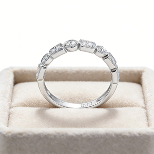 <b>CUSTOM</b> SILVER 10K/14K/18 SOLID GOLD CLASSIC LAB GROWN CVD IGI VVS-VS QUALITY BRILLIANT CUT ENGAGEMENT PARTY FASHION CLUSTER <b>RING</b> - Product Image 6