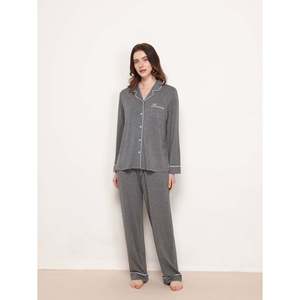 Custom Winter Pajamas Women's Bamboo Pajamas Women Modal Pj Sets Wholesale Sleepwear Pajamas Vietnam - Product Image 2