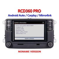 Autoradio NONAME RCD360 PRO Carplay MIB 6RD035187B compatible Android Auto pour VW Golf 5 6 Jetta MK5 MK6 CC Polo B5 B6