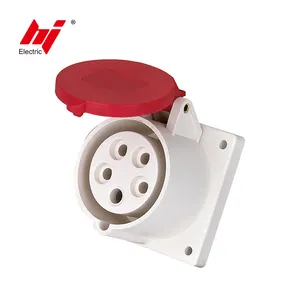 مقبس مثبت لوحة كهربائي للأغراض الصناعية، عالي الجودة 32A 5 Pin 400V IP44 EN/IEC60309-2