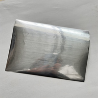 Autocollants d'étiquette en métal de feuille d'aluminium argentée autocollant mural miroir