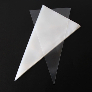 Bolsas de cono de PET de tamaño mediano grande reutilizables calientes, suministros de tubería de repostería desechables para hornear pasteles impresos personalizados para fiestas <span class=keywords><strong>CPP</strong></span> - Product Image 1