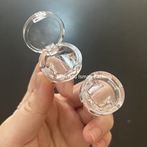 <span class=keywords><strong>Mini</strong></span> Sáng Tạo Rỗng Vòng Hình Dạng Rõ Ràng Son Môi Hộp Son Bóng Bao Bì Balm Container Trong Suốt Blush Eyeshadow Trường Hợp 3G - Product Image 1