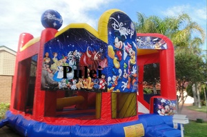 5 Trong 1 Mickey Mouse Bouncy Castle Inflatable Combo Trẻ Em Vui Inflatable Jumping Castle Trò Chơi Bounce House Combo Với Slide - Product Image 3