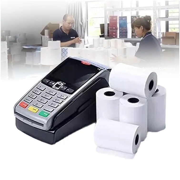 Rotoli di carta termica per macchina POS 57x40mm 80x80mm carta per registratore di cassa vuota per supermercato