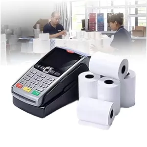 Pos Machine Thermisch Papier Rollen 57X40Mm 80X80Mm Blanco Kassa Papier Voor Supermarkt