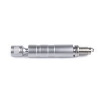 Prise de bougie magnétique 14Mm/16MM Outil de retrait de prise de bougie d'allumage 12 points Entraînement 3/8 "X 4" Longueur totale