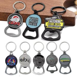 Porte-clés décapsuleur personnalisé sur mesure en alliage de zinc émaillé 2D/3D – Cadeaux promotionnels - Product Image 1