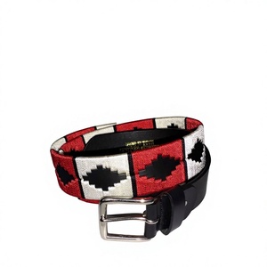 Cinturones Casuales de Cuero Vacuno Vintage a Precio Económico, con Diseño Bordado, Hebilla Rectangular de Acero Inoxidable para Hombre - Product Image 4