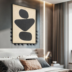 Decoración del Hogar, Obra de Arte de Técnica Mixta Waibi <span class=keywords><strong>Sibi</strong></span>, Pintura Geométrica Abstracta, Impresión de Arte de Pared en Tela de Yute, Cuadros Modernos para Habitación - Product Image 2