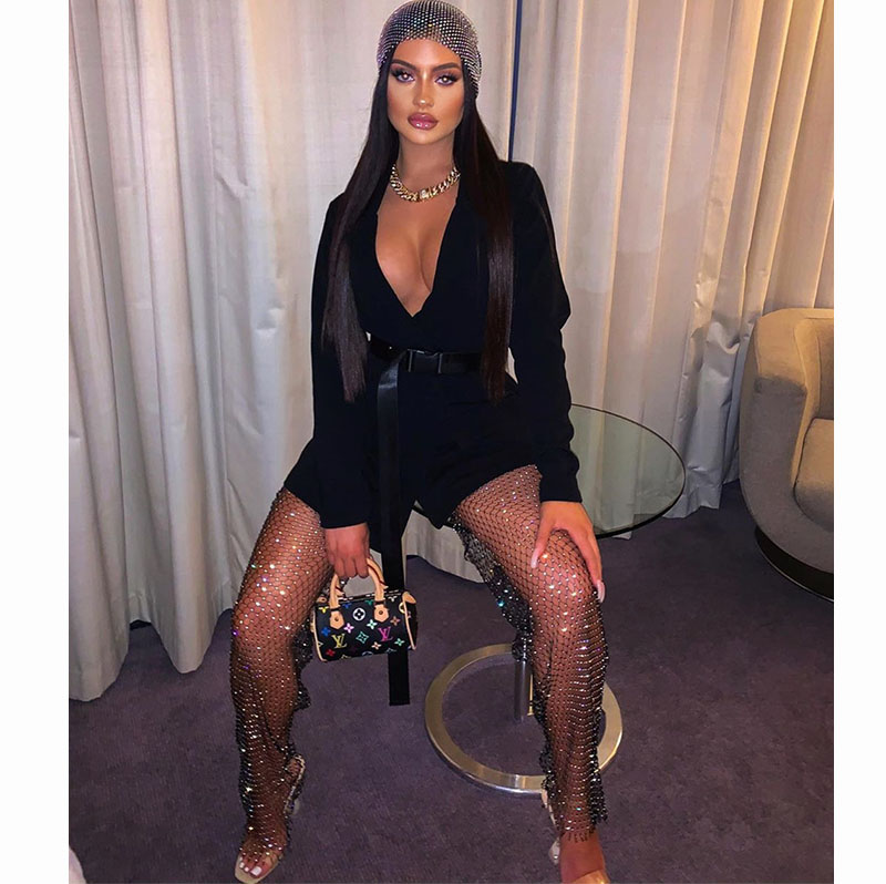 sequin dress with fishnet tights AKYZO Sparkly Fishnet Dress for Women Black Gold Silver