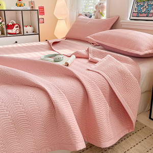 Fei Bo'er Cotton Solid Color Quilt 180x200-220cm Skin-Friendly Reactive Dyeing For <b>Bed</b> Use - Product Image 2