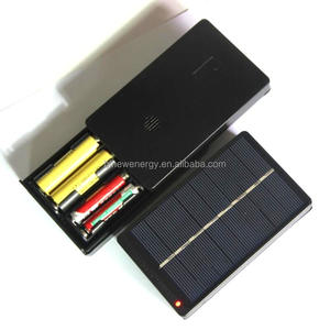 1.2V 2 * AA 2 * AAA充電式バッテリー充電用ベース付き小型1W4Vソーラー充電器多結晶ソーラー充電器 - Product Image 2