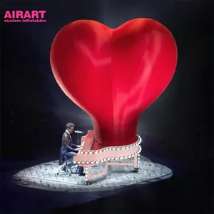情人节晚会舞台装饰巨型充气心脏