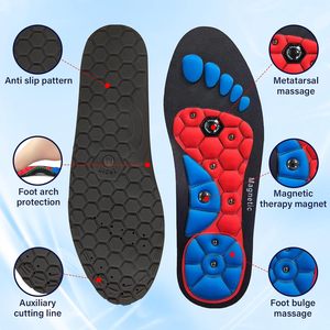 Plantillas Magnéticas de Gel UK6-9, Soporte de Acupresión para Fascitis Plantar, Pies Planos, Uso Deportivo, Flexibles, Suaves, Cómodas y Ortopédicas - Product Image 2