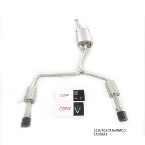Sistem Knalpot Suku Cadang Mobil Stainless Steel Berkinerja Tinggi untuk Toyota Prado <span class=keywords><strong>2</strong></span>.7L 2015+ - Product Image 1