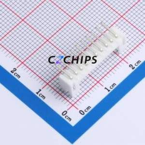 W2001100-10PW2113 Wire-to-Board Pin Header Bent Lead Through Hole,P=2mm Connector 1x10P 2mm Right Angle Insert PH - Product Image 2