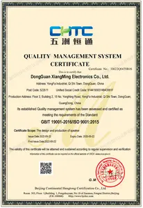 ISO9001 कम कीमत 17*4MM 8 ओम 0.5W 91dB मिनी Mylar स्पीकर