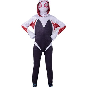 Disfraz de Gwen Spider-Man para niños de 8 a 13 años, poliéster, para Halloween, cosplay, juegos de rol, moda urbana - Product Image 5