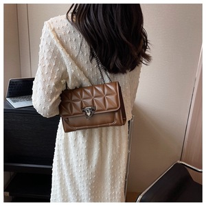 Lady Fashion Chain Crossbody Bag Single Shoulder Small <b>Square</b> Zip Closure Portable Water Resistant Women's Bags Tanjing - Product Image 6