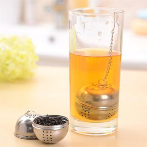 Stainless Steel <b>Tea</b> <b>Infuser</b> Ball With Chain For Loose Leaf <b>Tea</b> Brewing And Spice Straining - Product Image 1