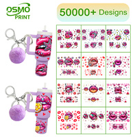 Autocollants Osmo Factory en gros pour gobelets, résistants aux UV, imperméables et écologiques, motif vache foncée