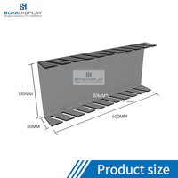 Présentoir mural autoportant robuste et moderne à fentes pour carreaux de porcelaine, quartz, marbre, céramique, carrelage de sol et comptoirs métalliques