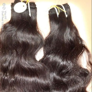 Fournisseur d'origine indienne vendant 100% cheveux bruts non traités vierges indiens temple naturel ondulé Remy extensions de cheveux humains - Product Image 6