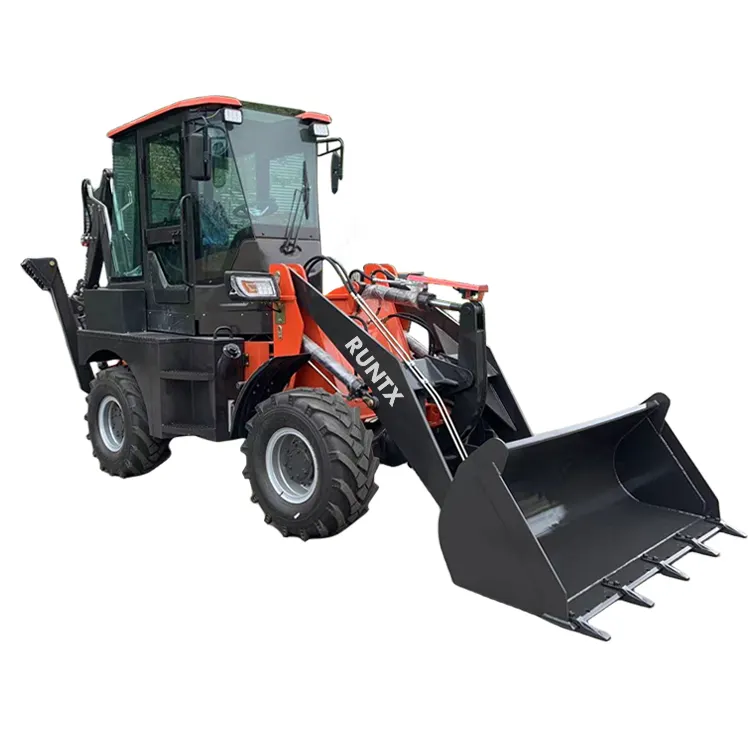 Backhoe loader máy tính xây dựng đường Bộ thiết bị nhà máy trực tiếp Chất lượng cao Trung Quốc phía trước bánh xe tải yunnei động cơ