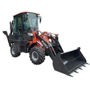 Backhoe Loader Computer Road Construction Equipment Factory Direct High Quality Middle Chinese Front Wheel Loader YUNNEI Engine