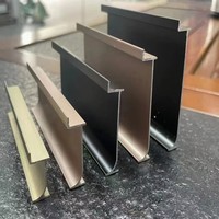 Bande de finition pour plinthes et tapis, profilés décoratifs pour panneaux muraux, accessoires en aluminium et métal, modèles variés, économiques