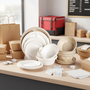 Bols et assiettes en plastique jetables biodégradables de qualité alimentaire, personnalisables en usine, marque Fortune, origine Chine, conformes aux normes de sécurité alimentaire, OEM/ODM - Product Image 2