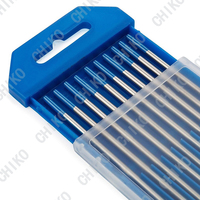WL20 elektroda tungsten biru untuk las tig elektroda Tungsten barat tengah 2% Biru Tungsten Lanthanated