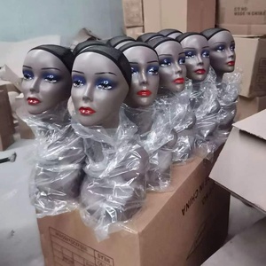 Tête de mannequin en plastique réaliste <span class=keywords><strong>pour</strong></span> femme, <span class=keywords><strong>pour</strong></span> l'affichage de chapeaux, de lunettes de soleil, de bijoux, d'écharpes, d'ornements et de coiffure - Product Image 3