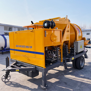 Trung Quốc Nhà máy cung cấp máy trộn xi măng Máy bùn vữa Trailer gắn TRỘN BÊ TÔNG bơm máy kéo - Product Image 6