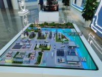 Modèle à l'échelle de nouvelle énergie 2026 : Conception moderne pour la production d'énergie éolienne et hydroélectrique, Économie d'énergie et Modélisation architecturale 3D