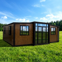 Kit de maison conteneur extensible 20ft 30ft 40ft, Tiny Home, Pod préfabriqué autonome avec véranda, Maison d'hôtes, Bureau de camping WaterMark