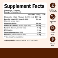 Commande en gros OEM/ODM : Glucosamine Chondroïtine avec Curcuma et MSM – Complément pour les os et les articulations