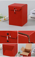 Caja de embalaje de cartón corrugado UV personalizable al por mayor, Forma cuadrada para regalos de té, tazas, ropa interior, calcetines, papel de aluminio