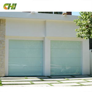 <span class=keywords><strong>Porte</strong></span> de <span class=keywords><strong>garage</strong></span> sectionnelle moderne, <span class=keywords><strong>pliable</strong></span>, à commande automatique, en aluminium et en verre trempé double, avec isolation thermique - Product Image 4