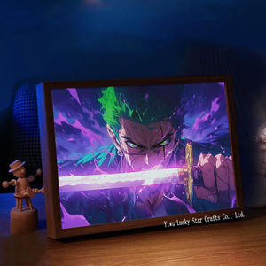 Décoration de chambre créative dessin animé <span class=keywords><strong>Luffy</strong></span> Zoro Anime peinture lumineuse <span class=keywords><strong>One</strong></span> Pieces Glow <span class=keywords><strong>Poster</strong></span> - Product Image 1