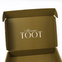 Boîtes d'emballage en carton brun avec rembourrage, grandes boîtes personnalisées avec logo, emballage d'expédition, boîtes d'emballage pour chapeaux et vêtements