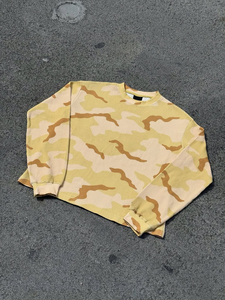 T-shirt thermique à manches longues camouflage personnalisé pour hommes, t-shirt thermique à manches longues en tissu gaufré camouflage - Product Image 4