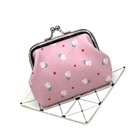 Dompet Koin Kulit Custom Mini, Dompet Uang Receh Lucu untuk Wanita, Anak, Pelajar, Kantong Koin Retro dengan Gesper, Hadiah