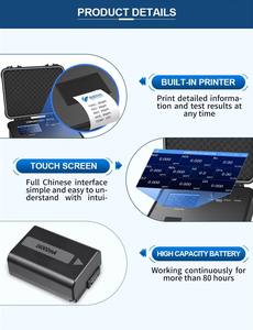 Détecteur de gaz portable NH3, H2S, VOC, PM, CH4, CO, CO2, <span class=keywords><strong>O2</strong></span>, H2S, NO, SO2, NO, analyseur de gaz avec écran 7 pouces et imprimante intégrée, 20 en 1 - Product Image 5