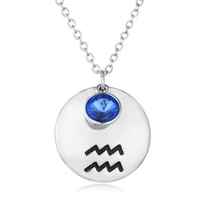 Collana con Pietra Portafortuna dei 12 Segni Zodiacali, <span class=keywords><strong>Regalo</strong></span> di Compleanno per Ragazze - Product Image 5